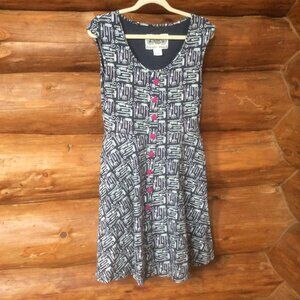 Effie's Heart Navy Yard Garden Tools Cottagecore Farmers Market Dress Size Large